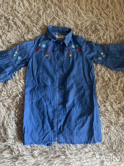 Рубашка для девочки 3-4 года