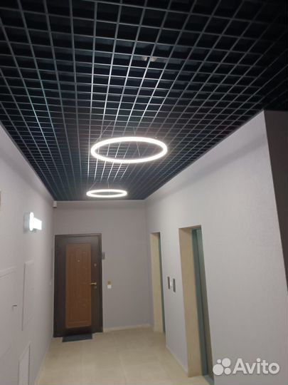 Потолок грильято черный 100Х100