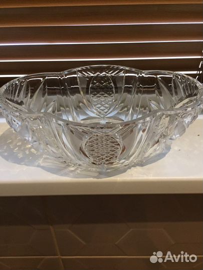 Хрустальная ваза- (Чехия)