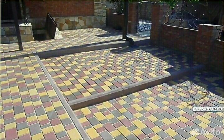 Тротуарная плитка, доставка манипулятором