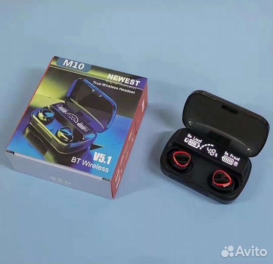 Наушники беспроводные TWS M10 с микрофоном