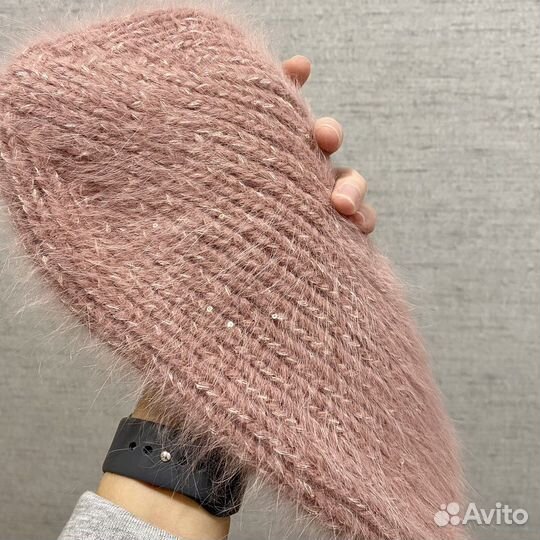 Шапка лопатка из пуха норки