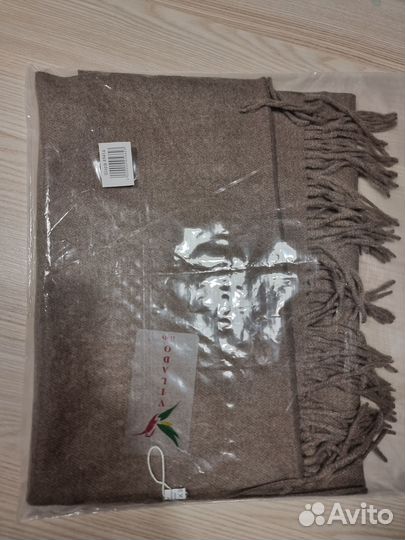 Шарф палантины новый коричный vilado Italy