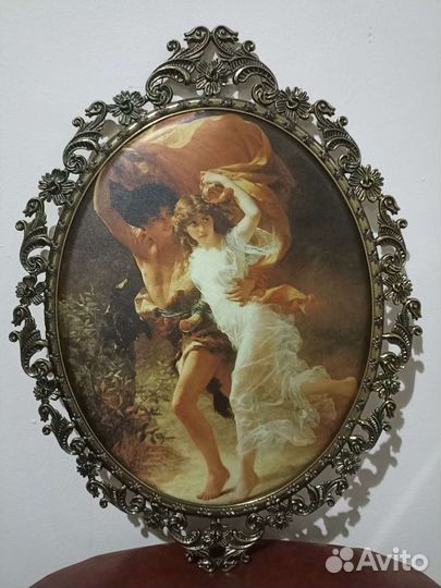 Картина шелкография в бронзе