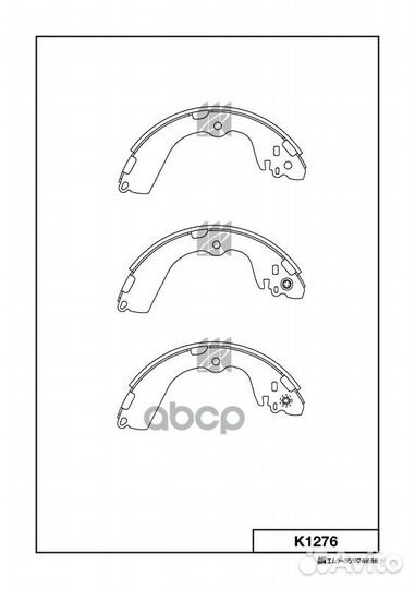 Колодки тормозные K1276 MK kashiyama