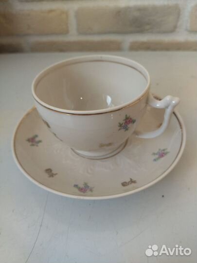 Чашка с блюдцем винтаж