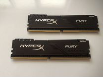 Оперативная память DDR4 HyperX fury 16gb (2x8)