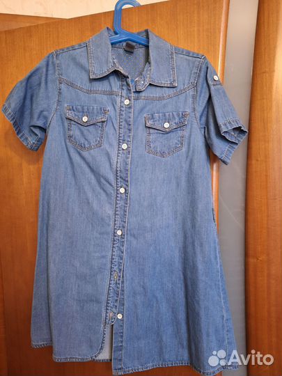 Джинсовое платье zara 128
