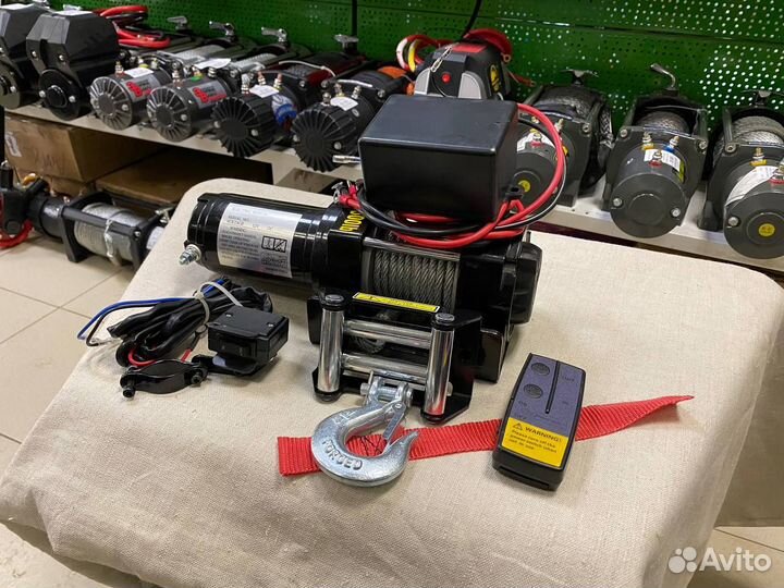 Лебедка Electric Winch 3500 lbs стальной трос