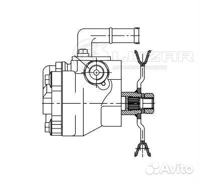 Насос гидроусилителя Hyundai Accent