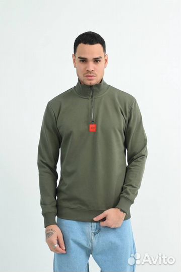 Кофта толстовка полузамок hugo boss