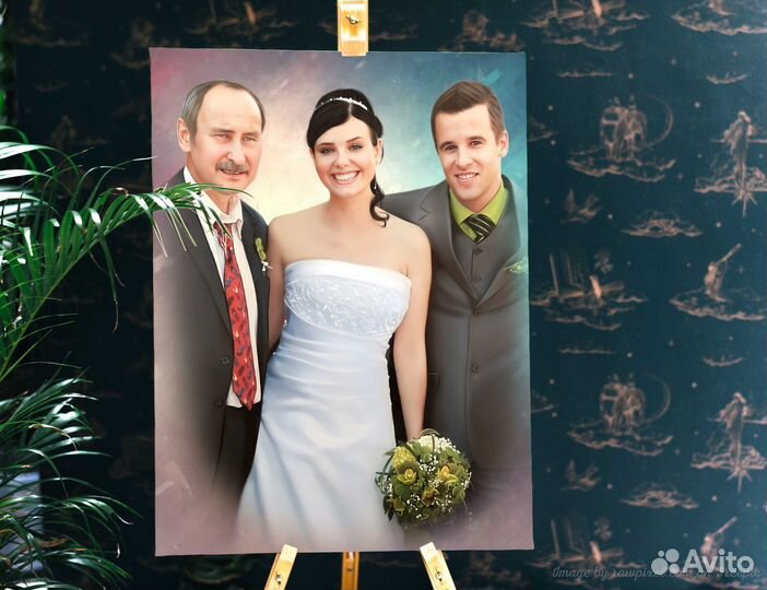 Портрет на холсте