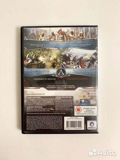Assassin’s Creed: Brotherhood зар лицензия DVD-box