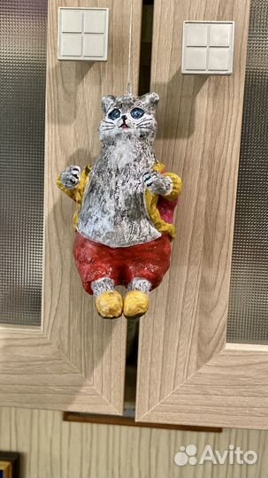 Елочные игрушки из ваты