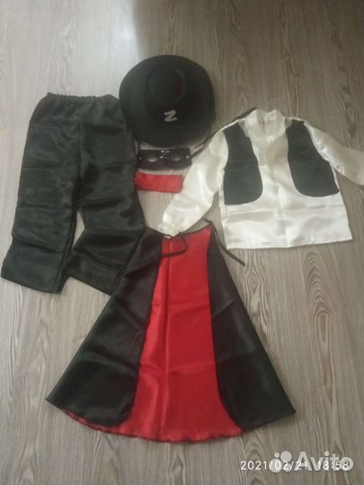 Праздничный Костюм детский зорро