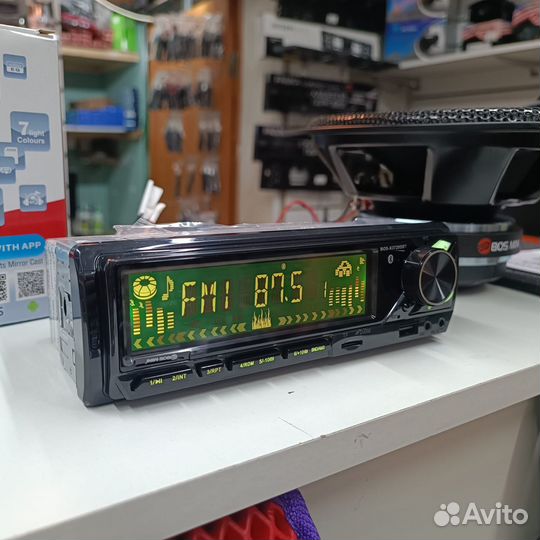 Магнитола 1din BOS-X3720SBT LED, MP3/USB/TF/FM/AM