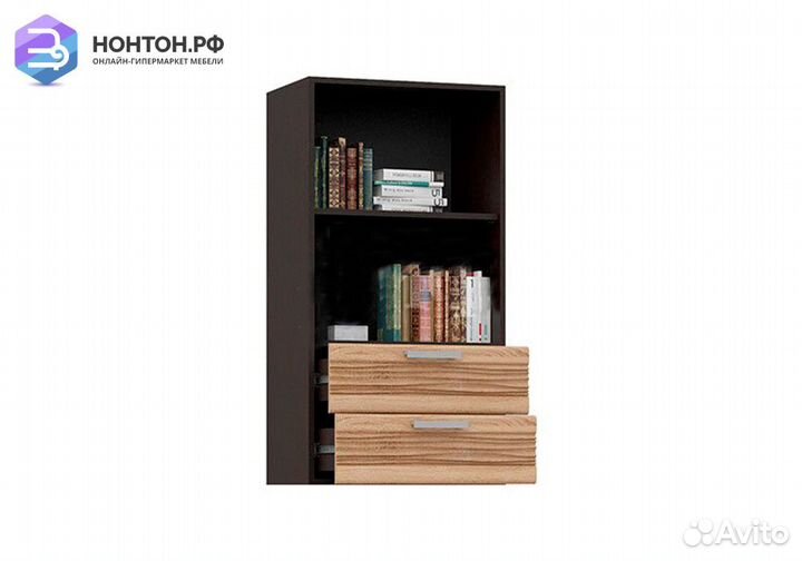 Шкаф навесной с ящиками Асти дуб сонома / венге