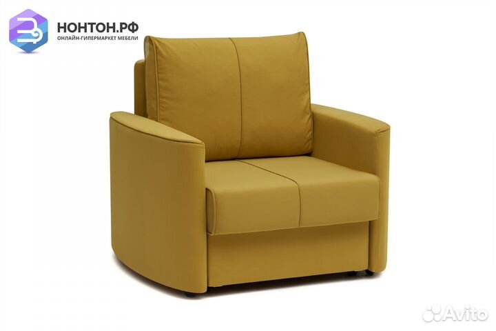 Кресло еврокнижка Колибри горчичное