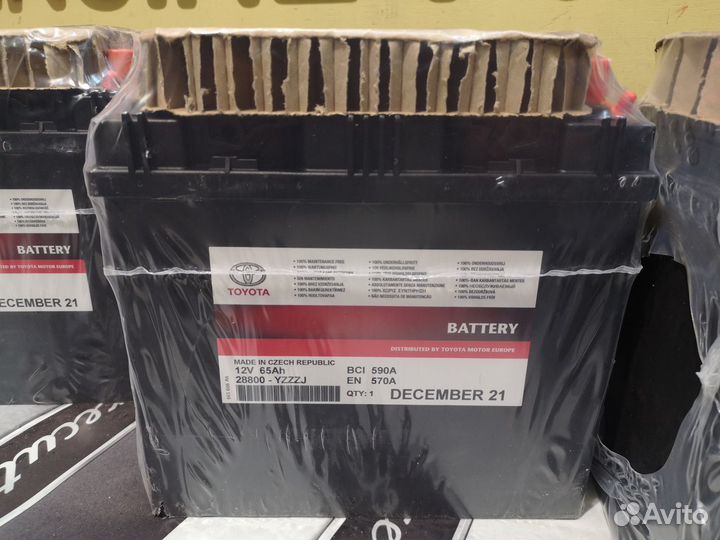 Аккумулятор Toyota 65Ah новый оригинал