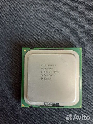Процессор intel pentium 4 2.80ghz сокет: plga775