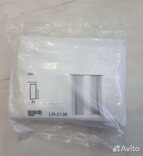 Тюль IKEA лилль