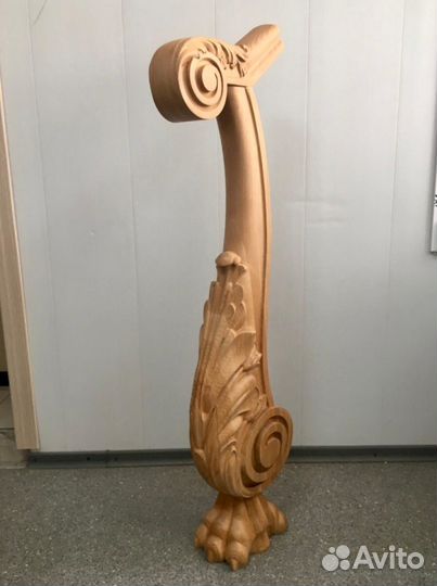 Резной столб для лестницы Самара из Бука