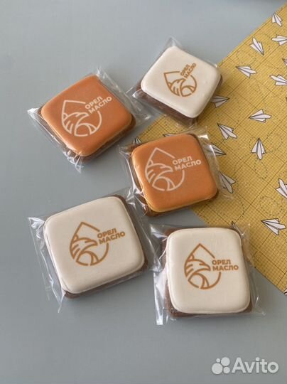 Имбирные пряники с логотипом