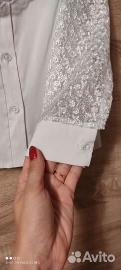 Блузка школьная 122-128