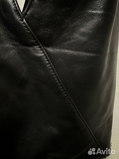 Сумка Maison Margiela Black Leather Logo Оригинал