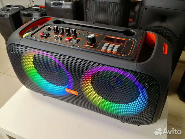 Портативная колонка Bluetooth микрофон караоке