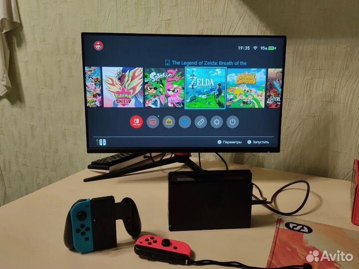 Nintendo Switch + 9 игр