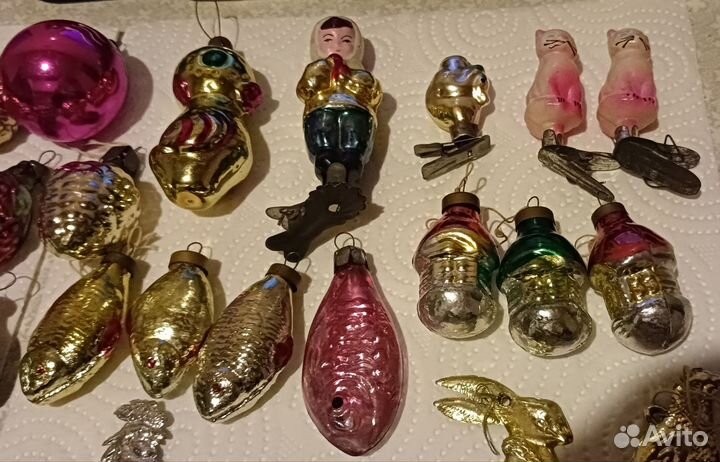 Елочные игрушки СССР. Мини-ёлочка