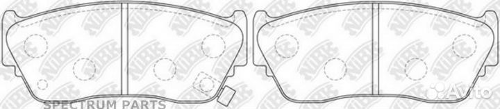 Колодки тормозные дисковые перед nibk PN2226
