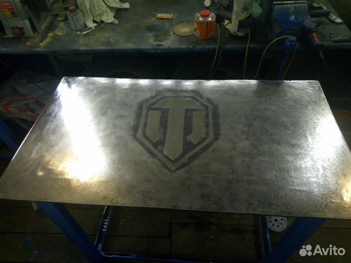 Стол Верстак слесарный мощный метал 10мм