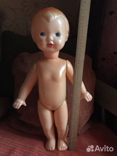 Кукла, пупс большой СССР. Ретро. 54 см