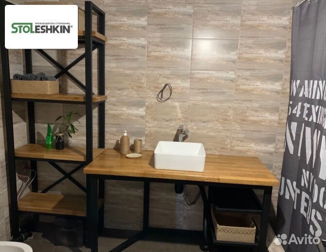 Столешница из дерева для кухни и ванной