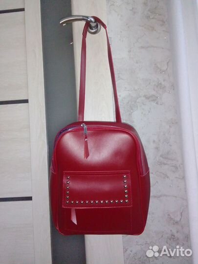 Рюкзак - сумка бордовый новый
