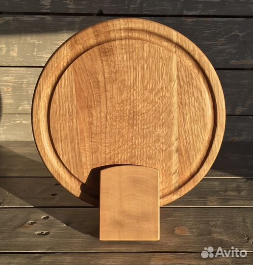 Доска разделочная круглая с подставкой