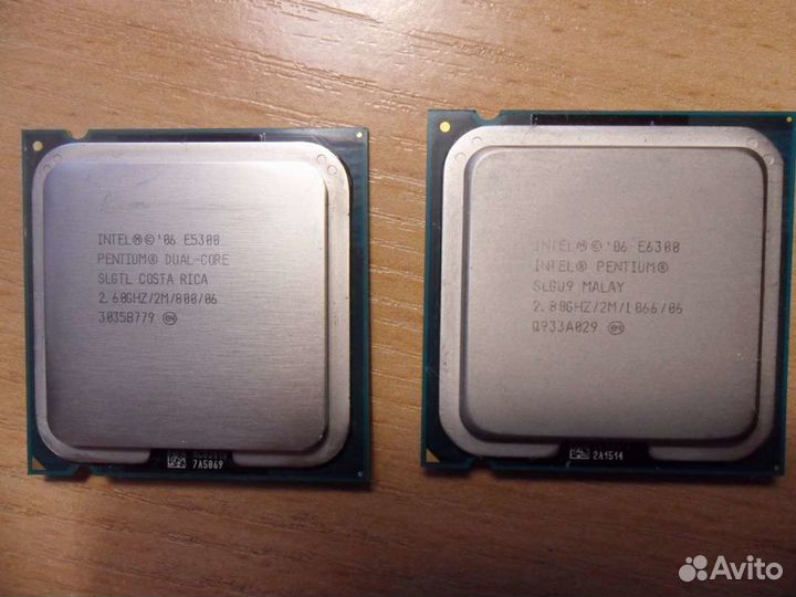 Проц. Intel E2180 Е5300 G860 AMD Phenom xeon p6100