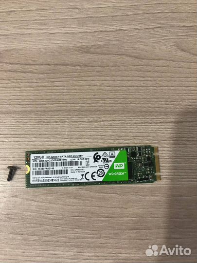 SSD M.2 накопитель WD Green 120 gb