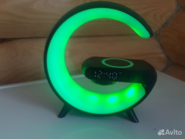 Rgb ночник колонка будильник bluetooth время