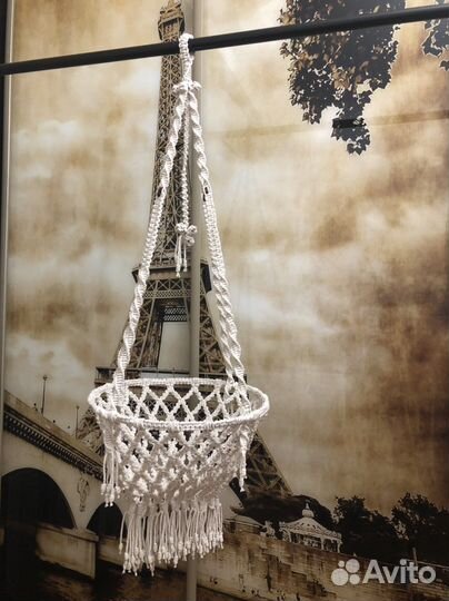 Кашпо подвесное макраме