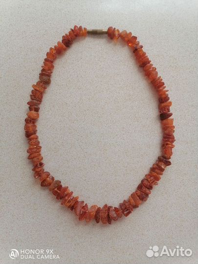 Бусы из лечебного необработанного янтаря. Новые