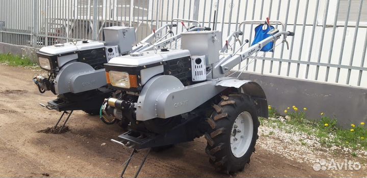 Мотоблок скаут 15 DE с почвофрезой и сиденьем