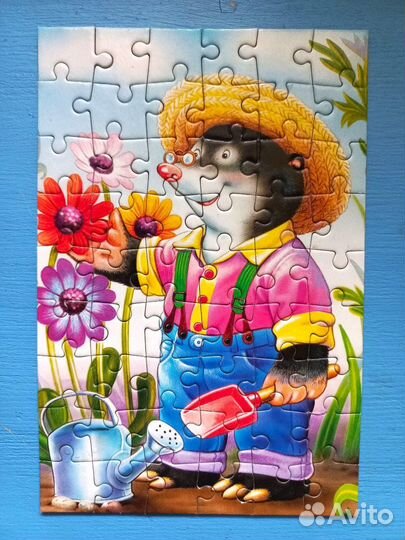 Пазлы для детей Кротик