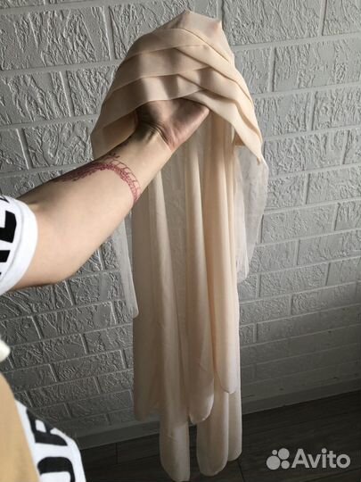 Платок на никах с чепчиком