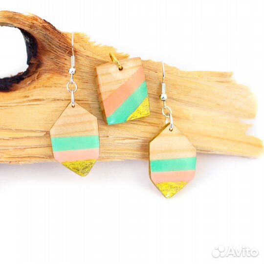 Серьги Карамель