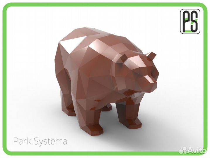 Полигональные фигуры из металла