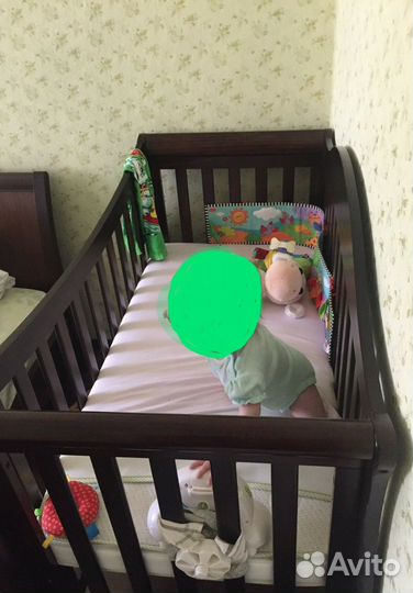 Кроватка Giovanni Bravo (120x60, Италия) + матрас