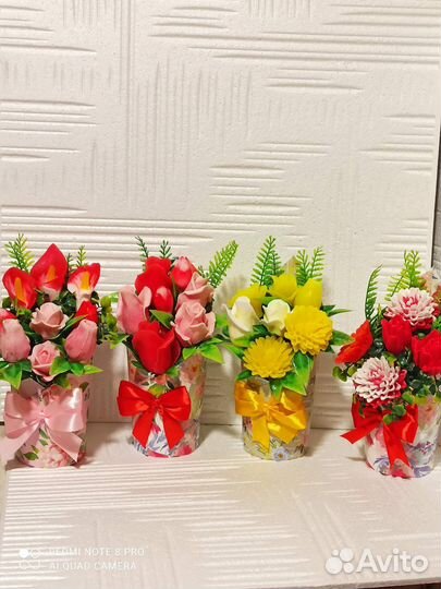 Мыло ручной работы букеты